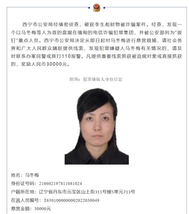 警方征集“马冬梅”涉嫌犯罪线索引热议，回应：涉案一百余万